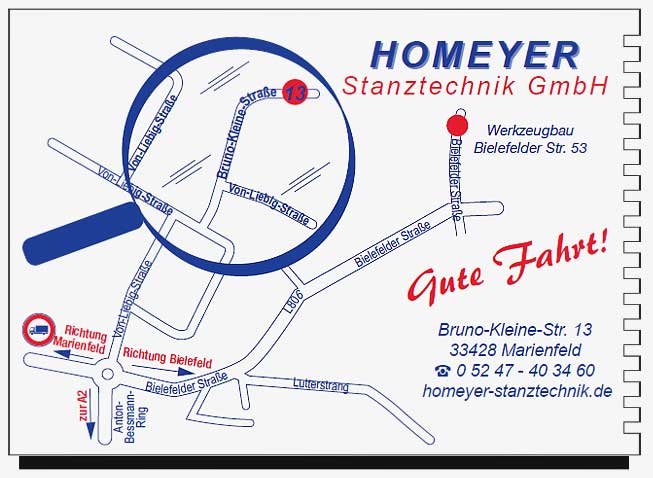 Homeyer Stanztechnik GmbH - Lageplan